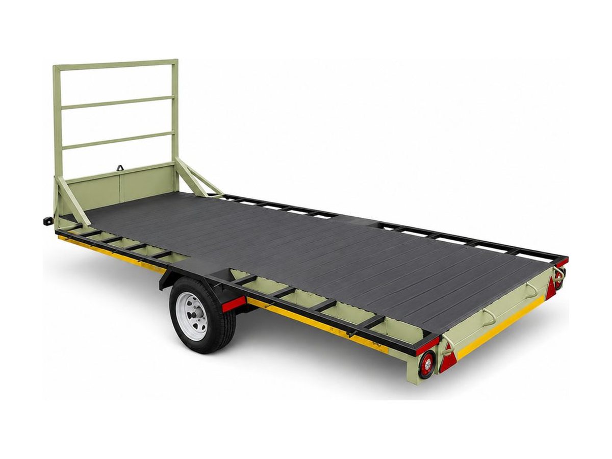 3.8 m Flatbed Trailer - Single Axle — photo 3 of 3