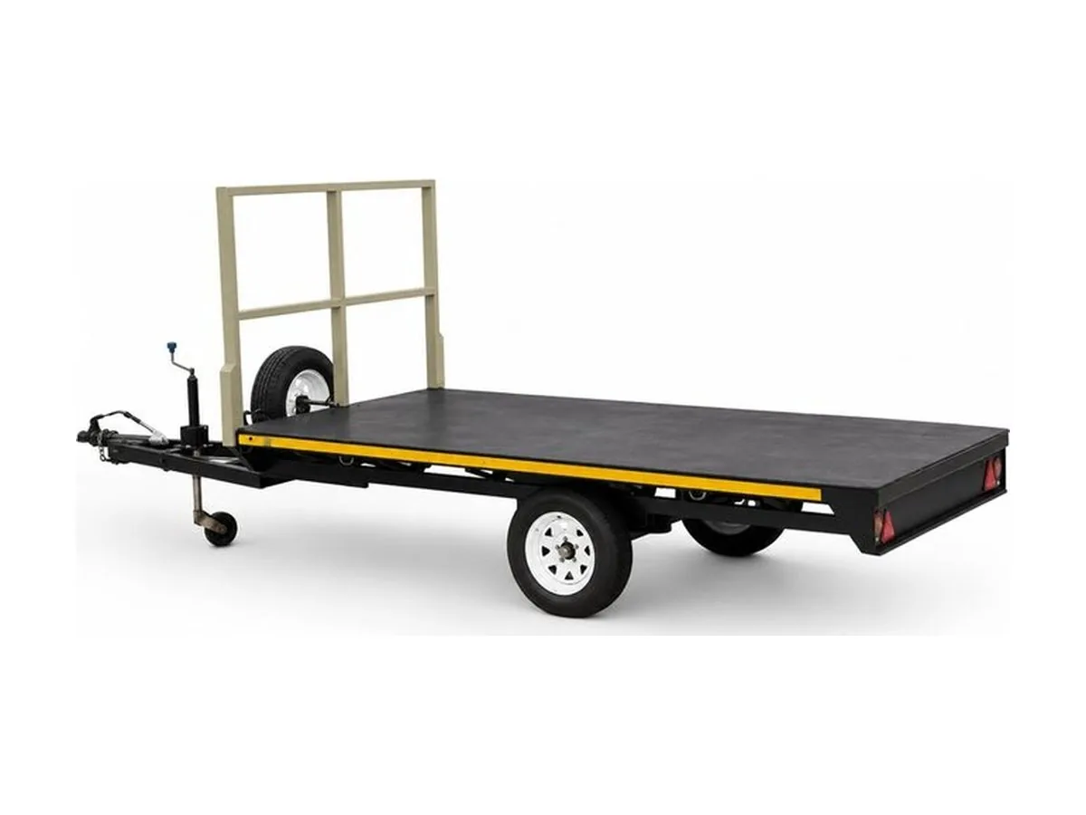 4 m Flatbed Trailer — Single Axle — view 2